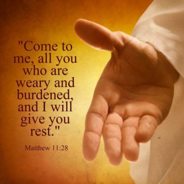 JESUS INVITES YOU TO COME TO HIM, AND HE WILL GIVE YOU REST       Jan. 3, 2020