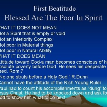 INTRO TO THE BEATITUDES