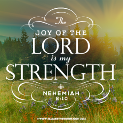 THE JOY OF THE LORD IS YOUR STRENGTH