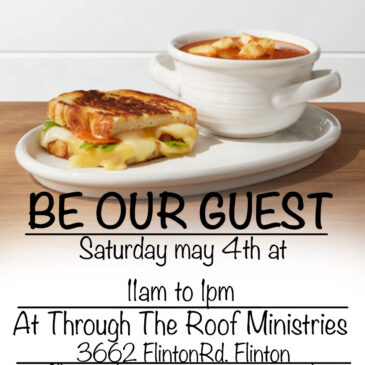 BE OUR GUEST SATURDAY LUNCH MAY 4, 2024
